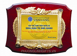 QUÀ TẶNG BIỂU TRƯNG GỖ ĐỒNG PL 02