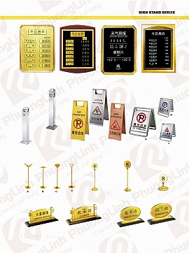 Bảng tỷ giá - biển cảnh báo - biển chức danh